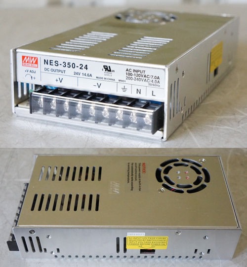 MEAN WELL NES-350-24 DC POWER SUPPLY SINGLE-OUT 24V 14.6A 348W 9-PIN ...