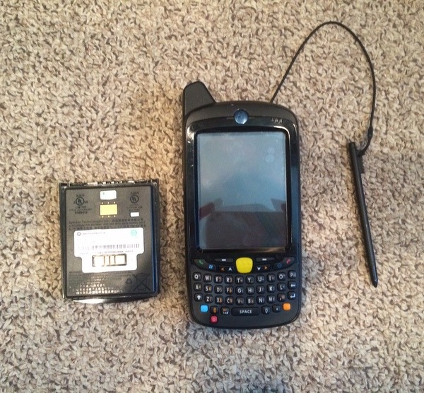 MOTOROLA WIRELESS LASER BARCODE SCANNER H9P MC5574A MC5574 W/ STYLUS