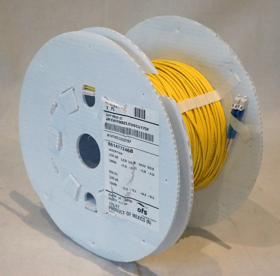 OFS 175FT FIBER OPTIC CABLE SPOOL JR1WY002LCUSCU175F NEW eBay