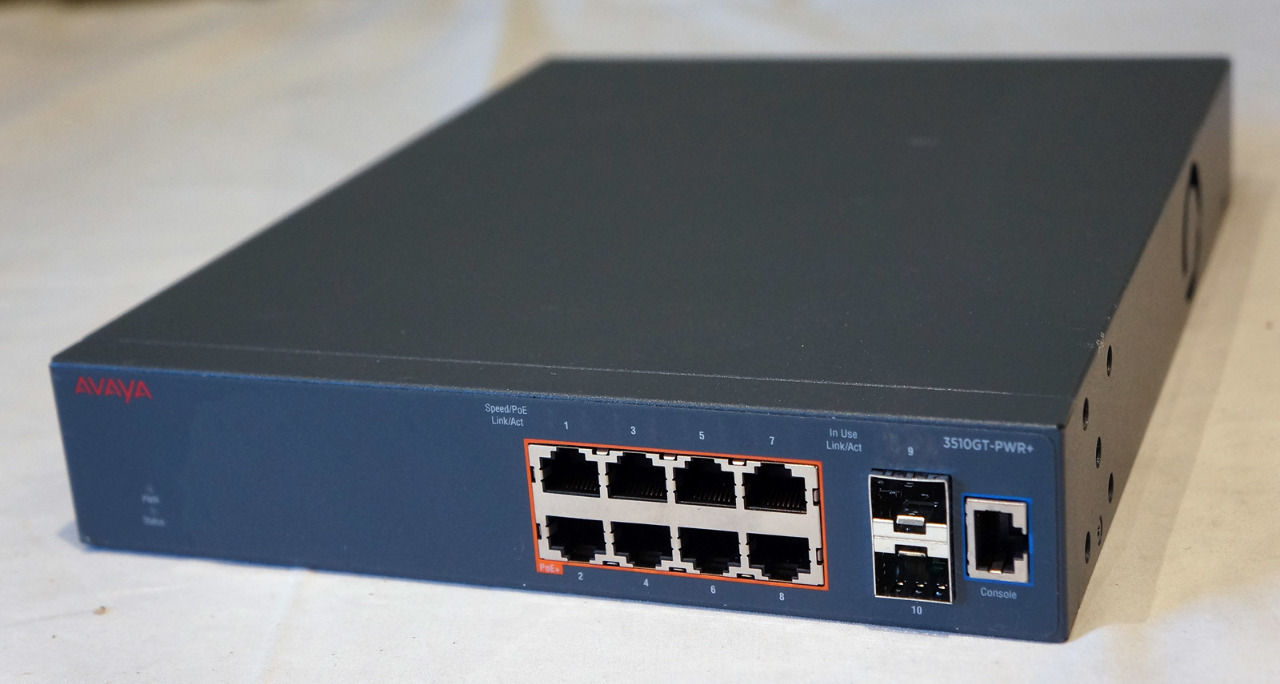 AVAYA ROUTING SWITCH 3510GTPWR+ 8PORT MANAGED SWITCH MDG