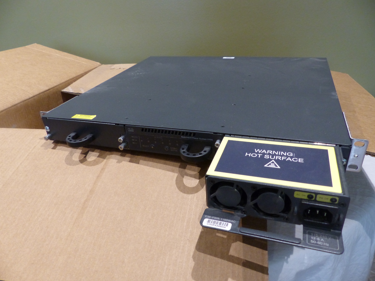 CISCO REDUNDANT POWER SYSTEM 2300 RACKMOUNT POWER SUPPLY PWRRPS2300