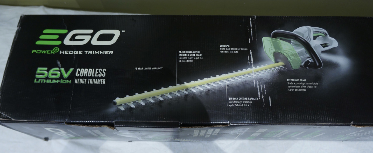 EGO HT2400 CORDLESS HEDGE TRIMMER 56V 24" DUAL ACTION BLADE eBay