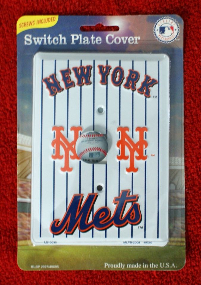 New York Mets Light Switch Plate Cover MLB Baseball NYC NY Shea Man