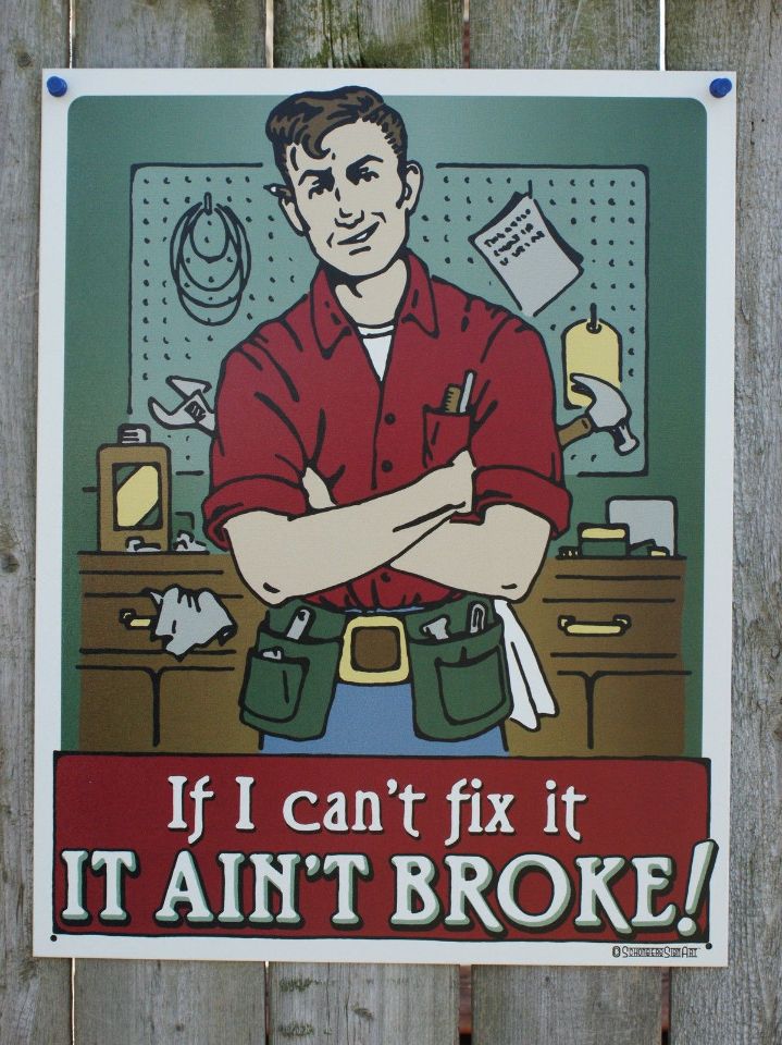 If I Can't Fix It, It Aint Broke Tin Sign Garage Man Cave Humor