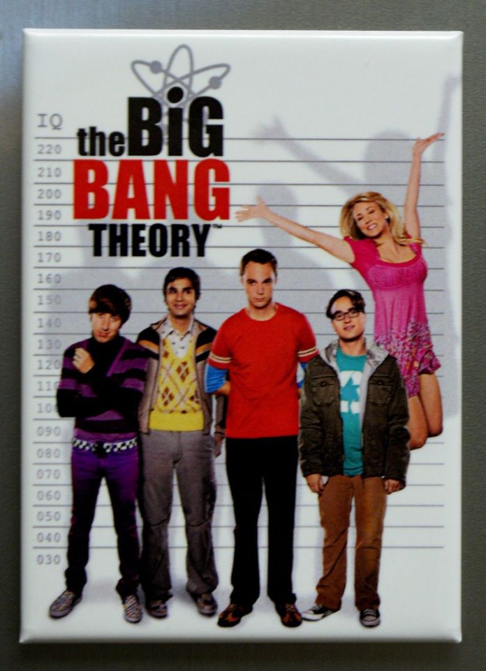 The Big Bang Theory Line Up Refrigerator FRIDGE Sheldon Howard