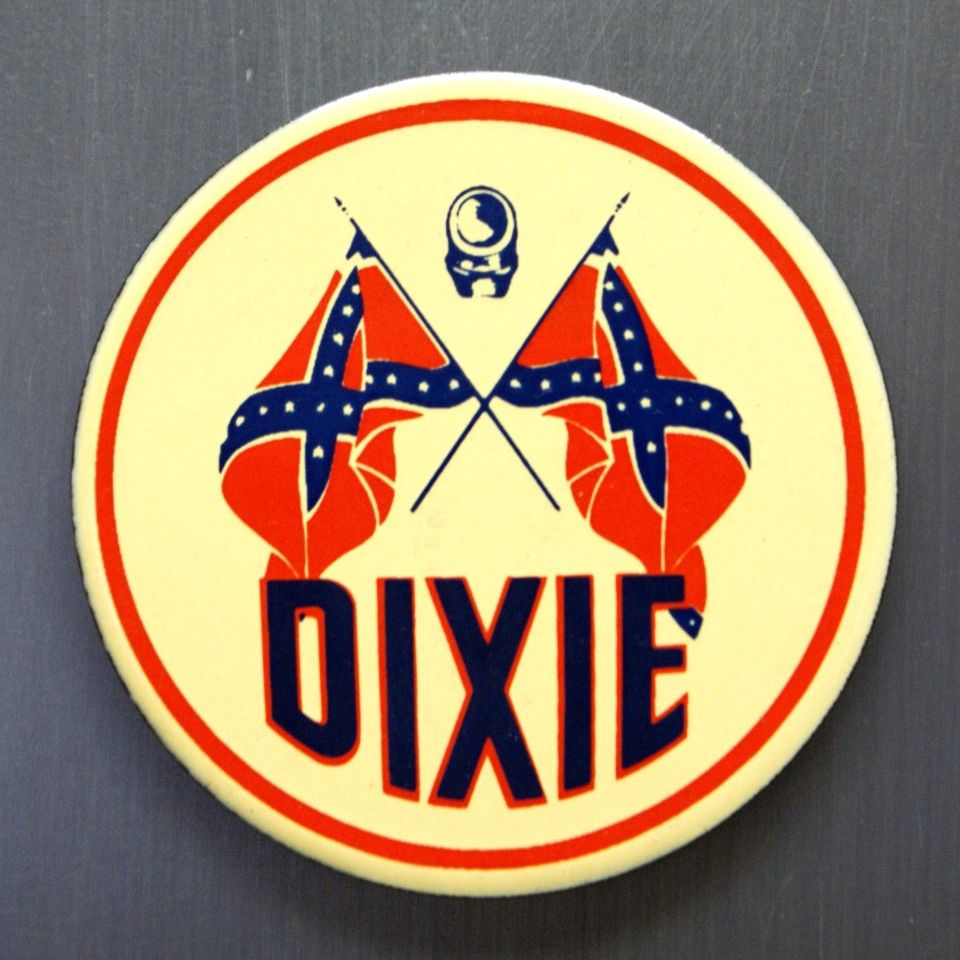 Dixie Oil & Gas Porcelain FRIDGE Gasoline Southern Confederate Flag G27 The Wild Robot!