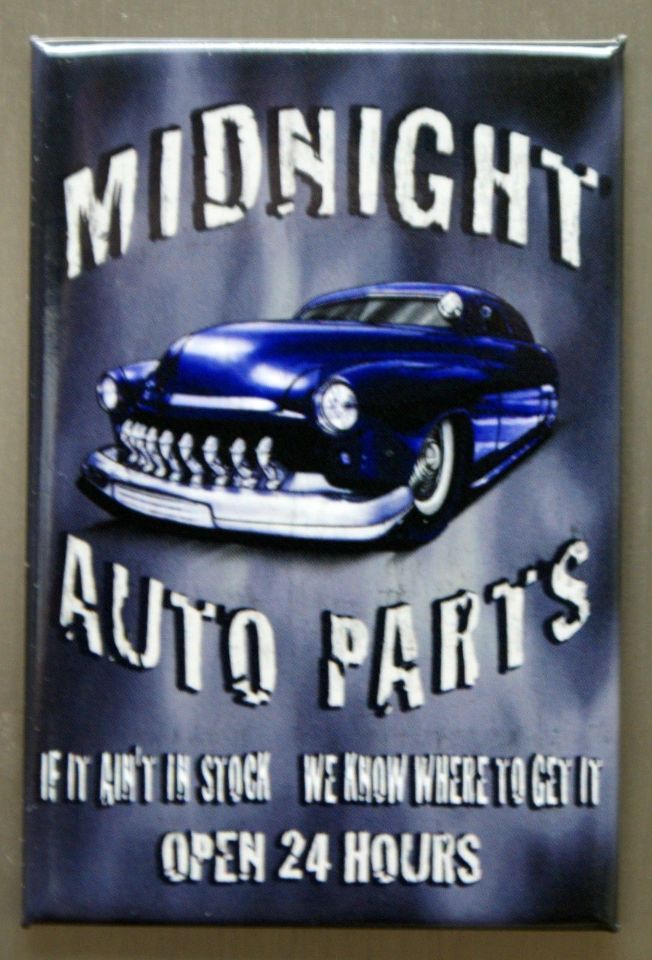 Midnight Auto Parts FRIDGE Garage Mechanic Auto Repair Junk Yard