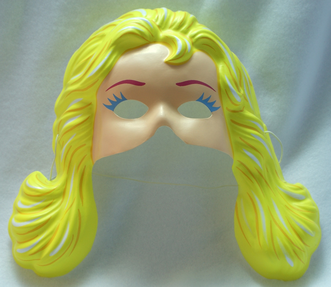 Vintage Costume Magic Barbie Mattel Halloween Mask Doll Birthday Party ...