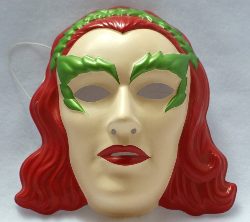 Batman Forever Poison Ivy Halloween Mask Near Vintage Rubies PVC DC