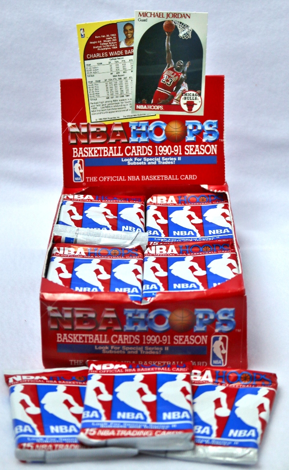 1990 91 NBA Hoops Series 2 Basketball Cards 3 PACKS Jordan Sports The 1990 91 NBA Hoops Series 2 Basketball Cards 3 PACKS Jordan Sports The