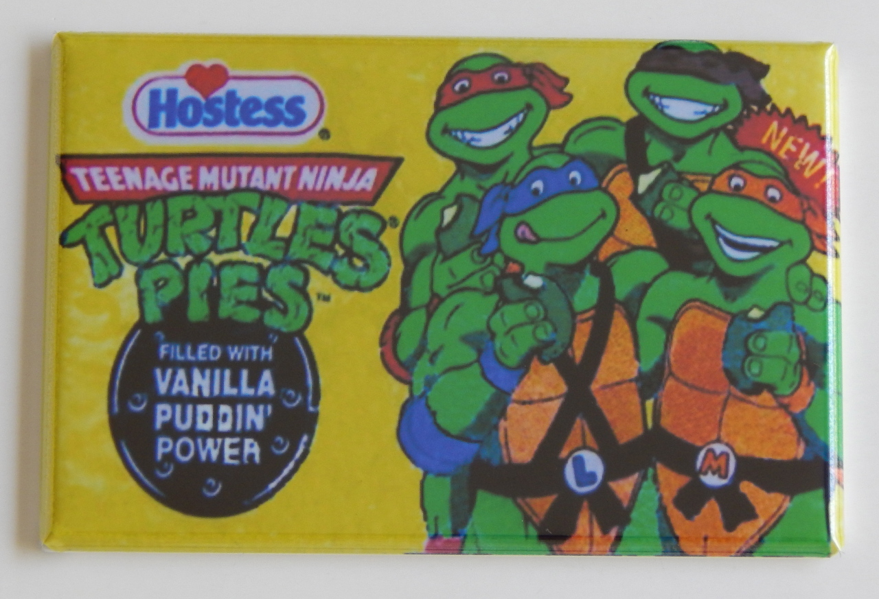 TMNT hostess pie wrapper FRIDGE Teenage mutant ninja turtles