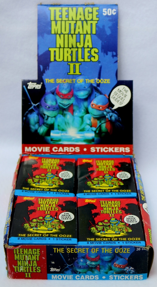 Vintage Topps TMNT Teenage Mutant Ninja 2 Turtles Wax Pack Trading 
