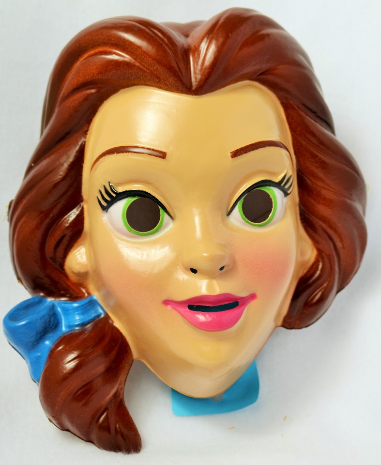 Vintage Walt Disney Beauty and the Beast Belle Halloween Mask CeSar