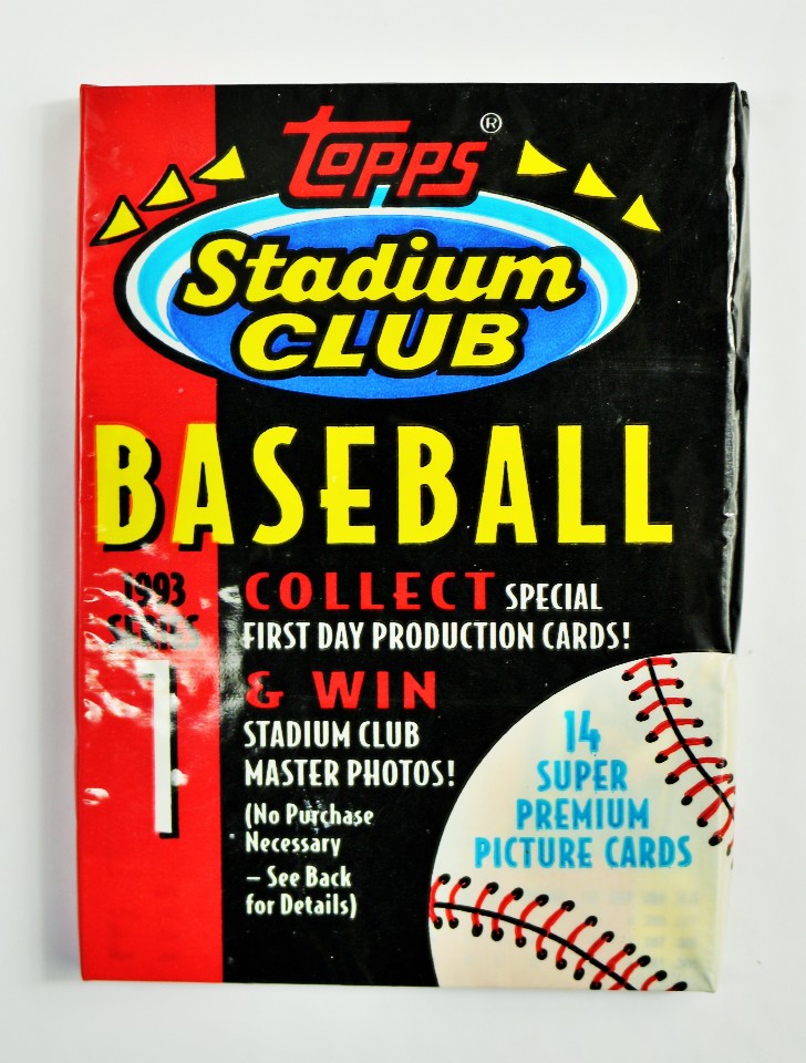 Vintage 1993 Topps Stadium Club Baseball Trading Cards MLB 93 Series 1