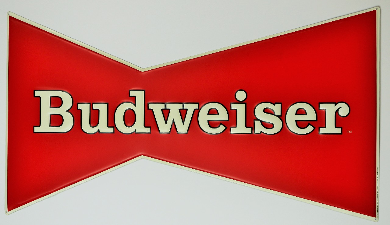 Large Budweiser Tin Sign Bud Light Beer Alcohol Bar Sign Limited Run