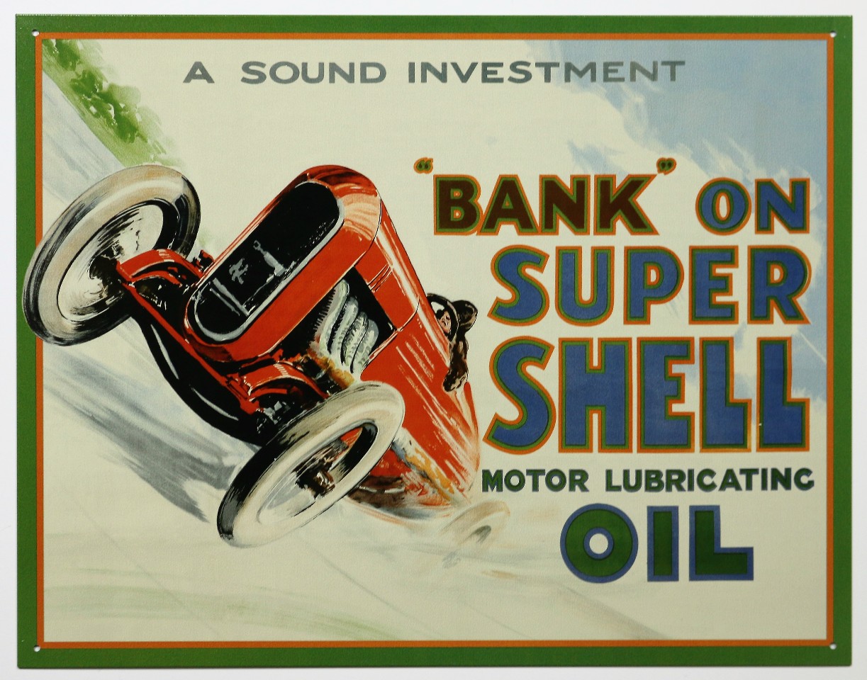 Shell Motor Oil Gasoline Advertising Garage Shop Wall Decor Tin Signs NEW Sign
