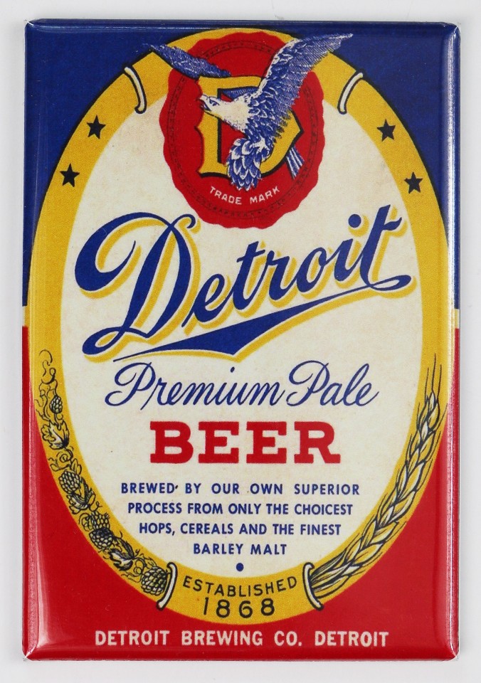 Detroit Beer FRIDGE Detroit Brewing Co. Michigan The Wild Robot!