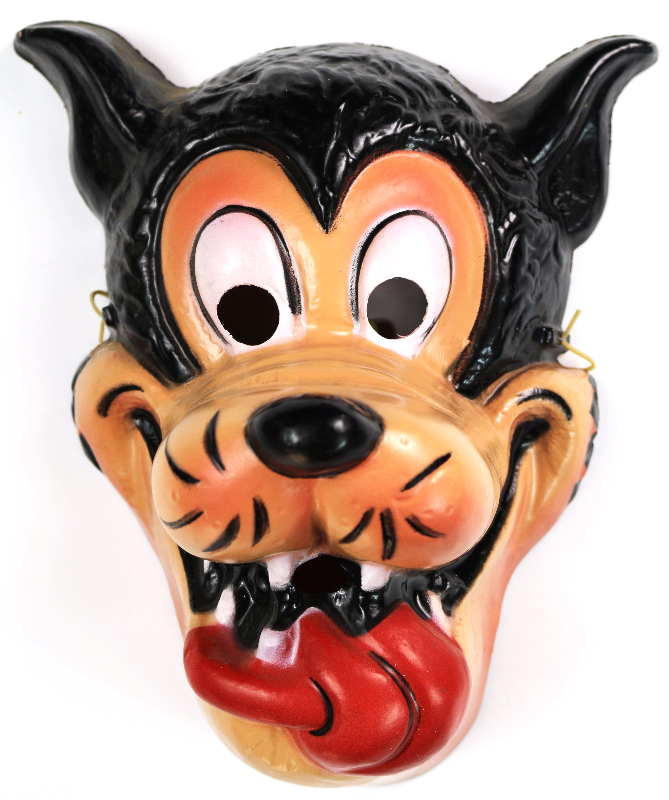 Walt Disney Big Bad Wolf Vintage Mask Cesar 1970's 80's Halloween