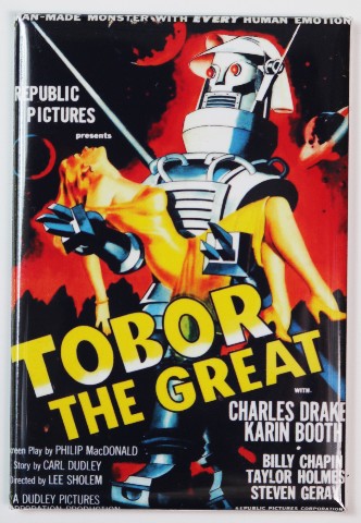 Rick Ball Ford >> Tobor The Great FRIDGE MAGNET 1950s Sci Fi B Flick Rick Ball Ford >> Tobor The Great FRIDGE MAGNET 1950s Sci Fi B Flick