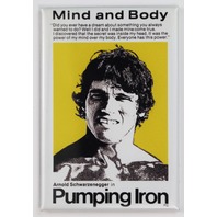 Arnold Schwarzenegger Pumping Iron Movie Poster FRIDGE MAGNET Body Building  Weight Lifting