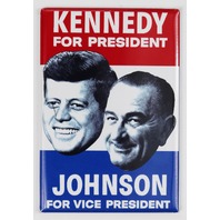 John F Kennedy For President 1960 Election FRIDGE MAGNET Campaign Poster JFK Johnson