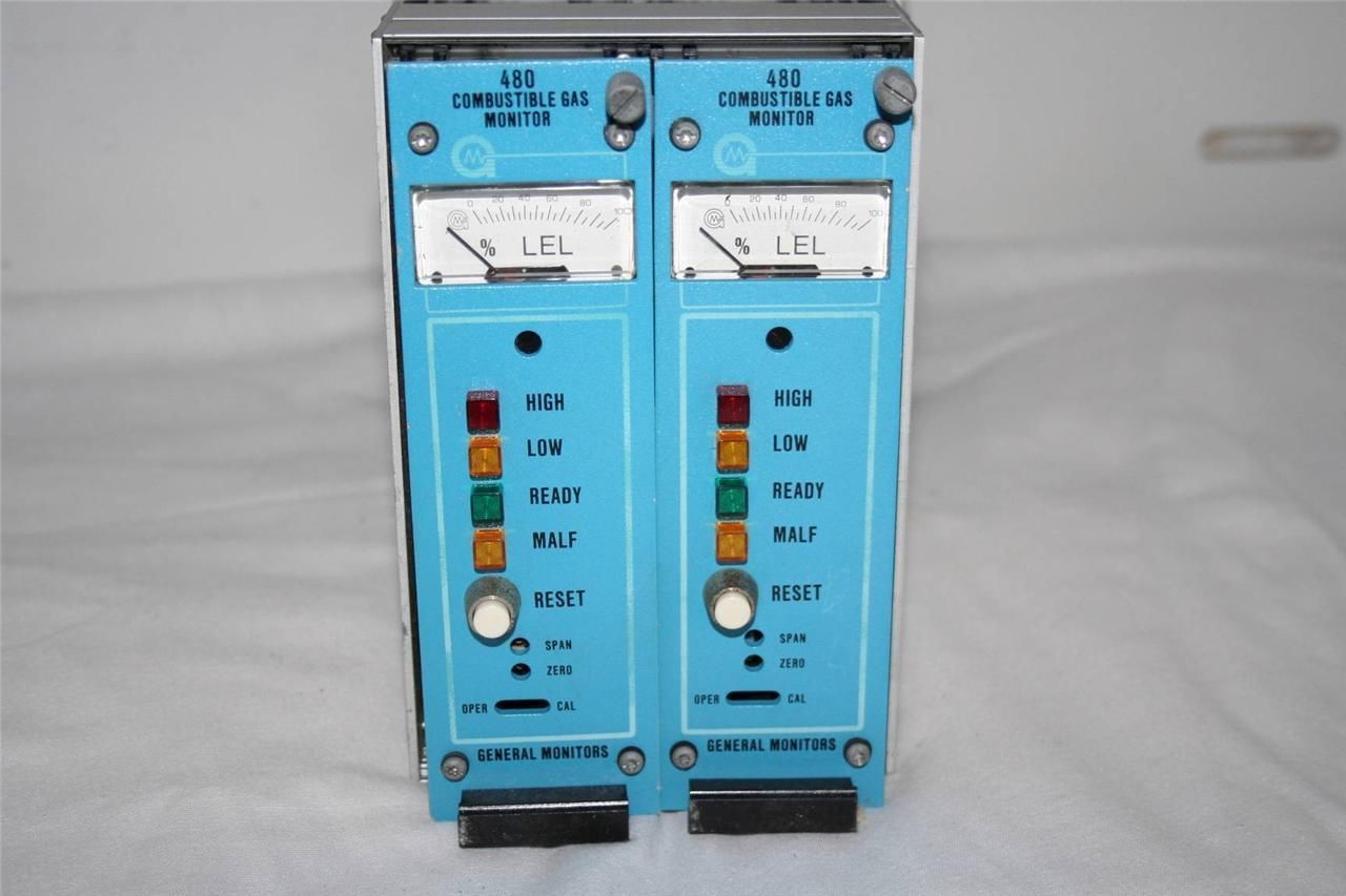 GENERAL MONITORS 480 COMBUSTIBLE GAS DETECTION MONITOR SET Premier