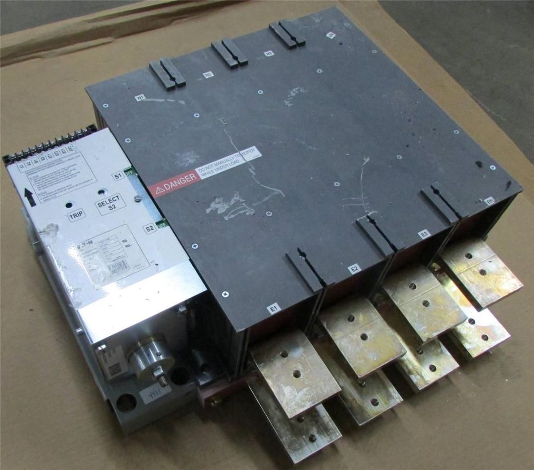 EATON CUTLER HAMMER TRANSFER SWITCH 1200A 480VAC Coil 145VAC Type