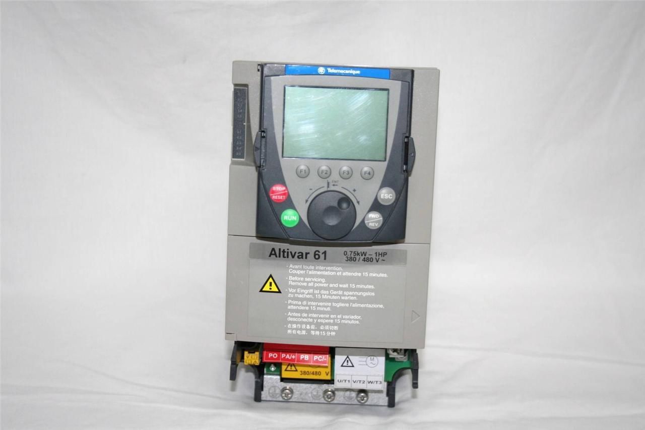 * TELEMECANIQUE ALTIVAR 61 ATV61H075N4 0.75kW-1HP AC DRIVE | Premier ...