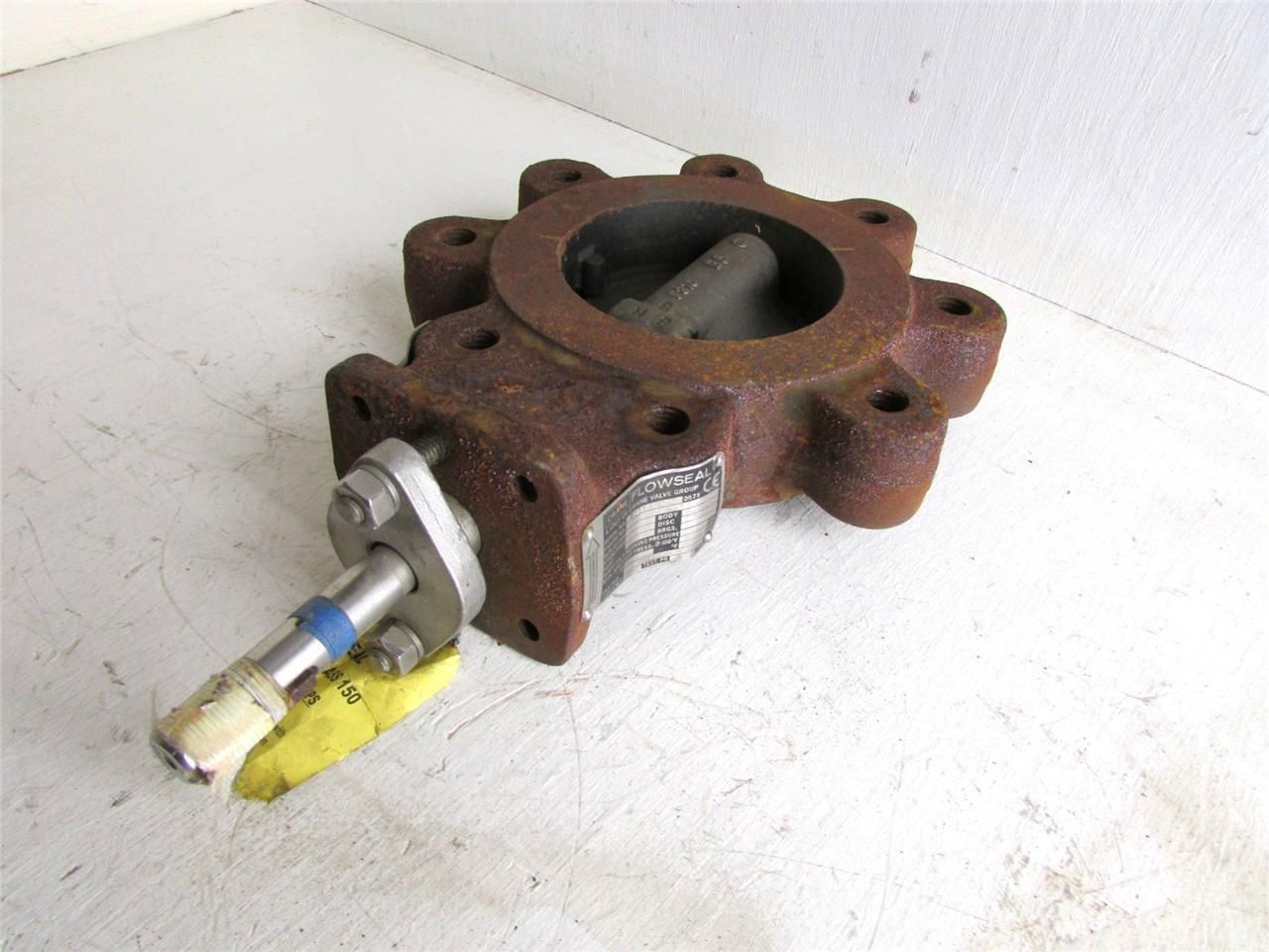 " CRANE FLOWSEAL FIGURE NO. 041DA121RTG BOJ BUTTERFLY VALVE WCB/A RTFE