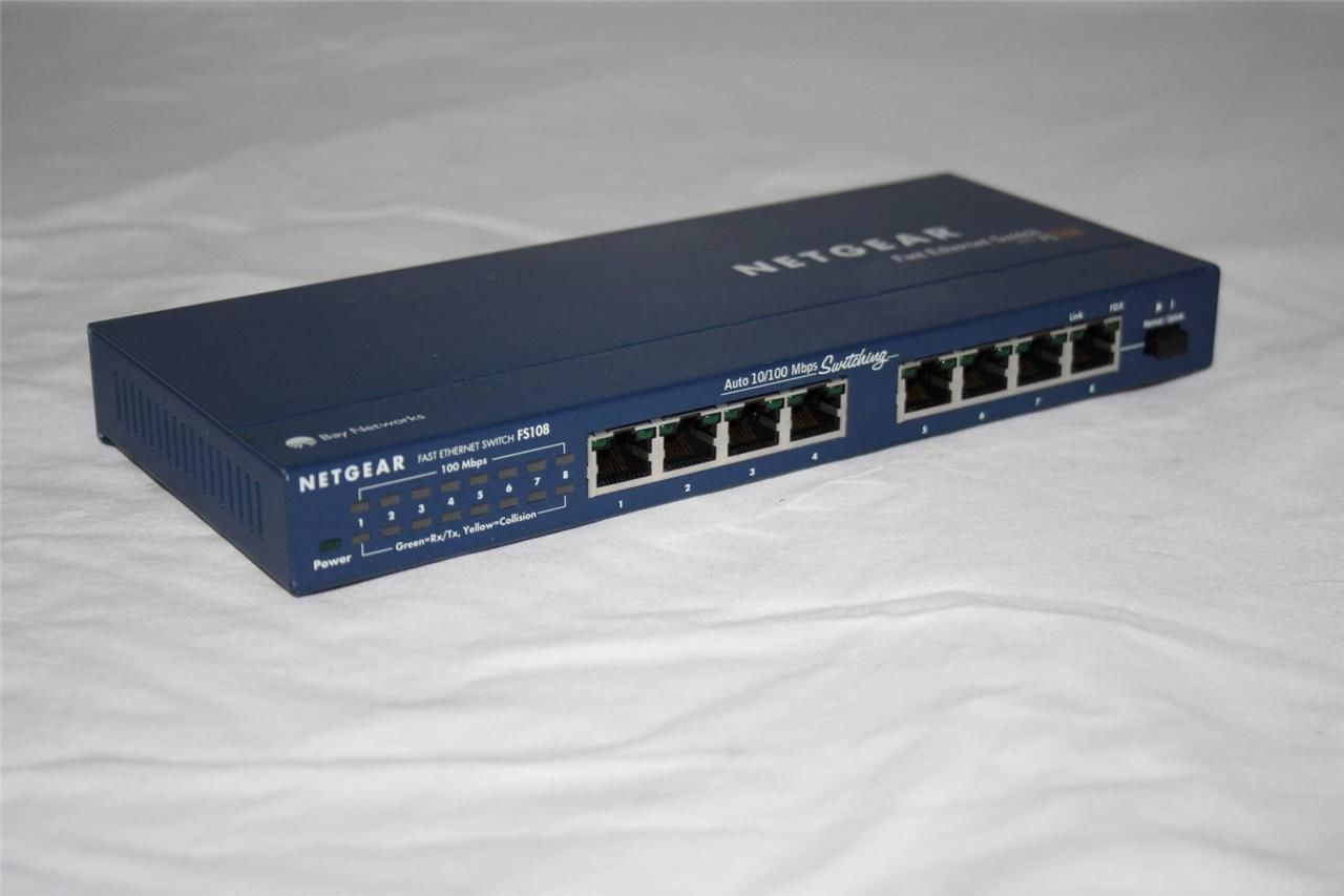 NetGear FS108 8Ports External Fast Switch eBay