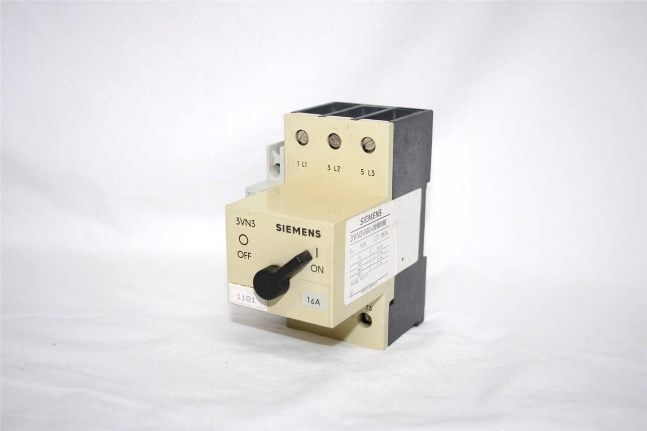 * SIEMENS 3VN3 0000HM00 MANUAL MOTOR STARTER Premier Equipment
