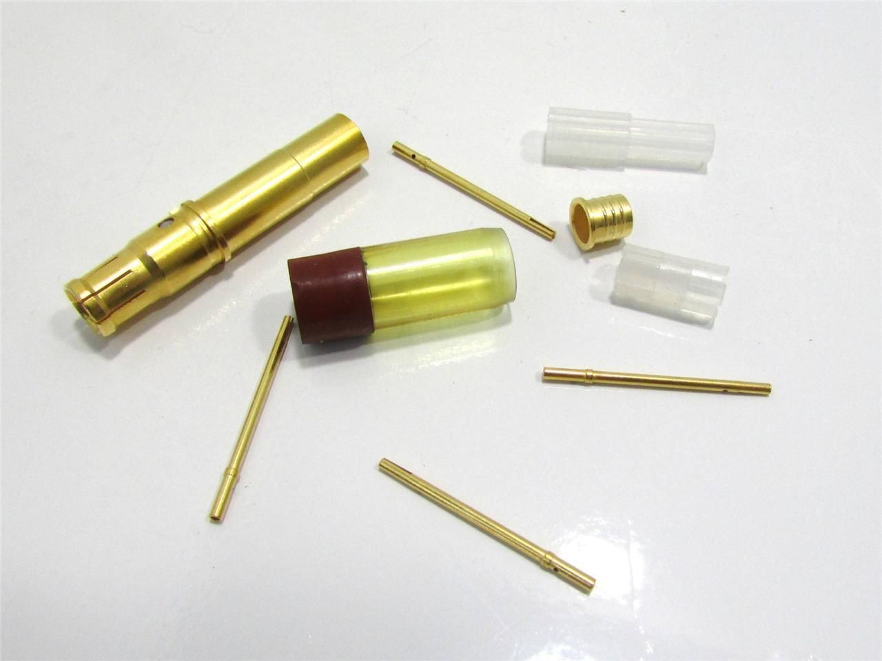 NEW AMPHENOL 21033385051 CIRCULAR CONTACT, GOLD, QUADRAX, SOCKET