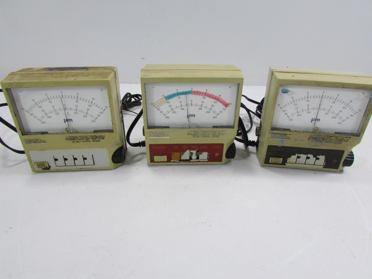LOT OF 3 - TOKYO SEIMITSU MINICOM ELECTRONIC GAGE E-M