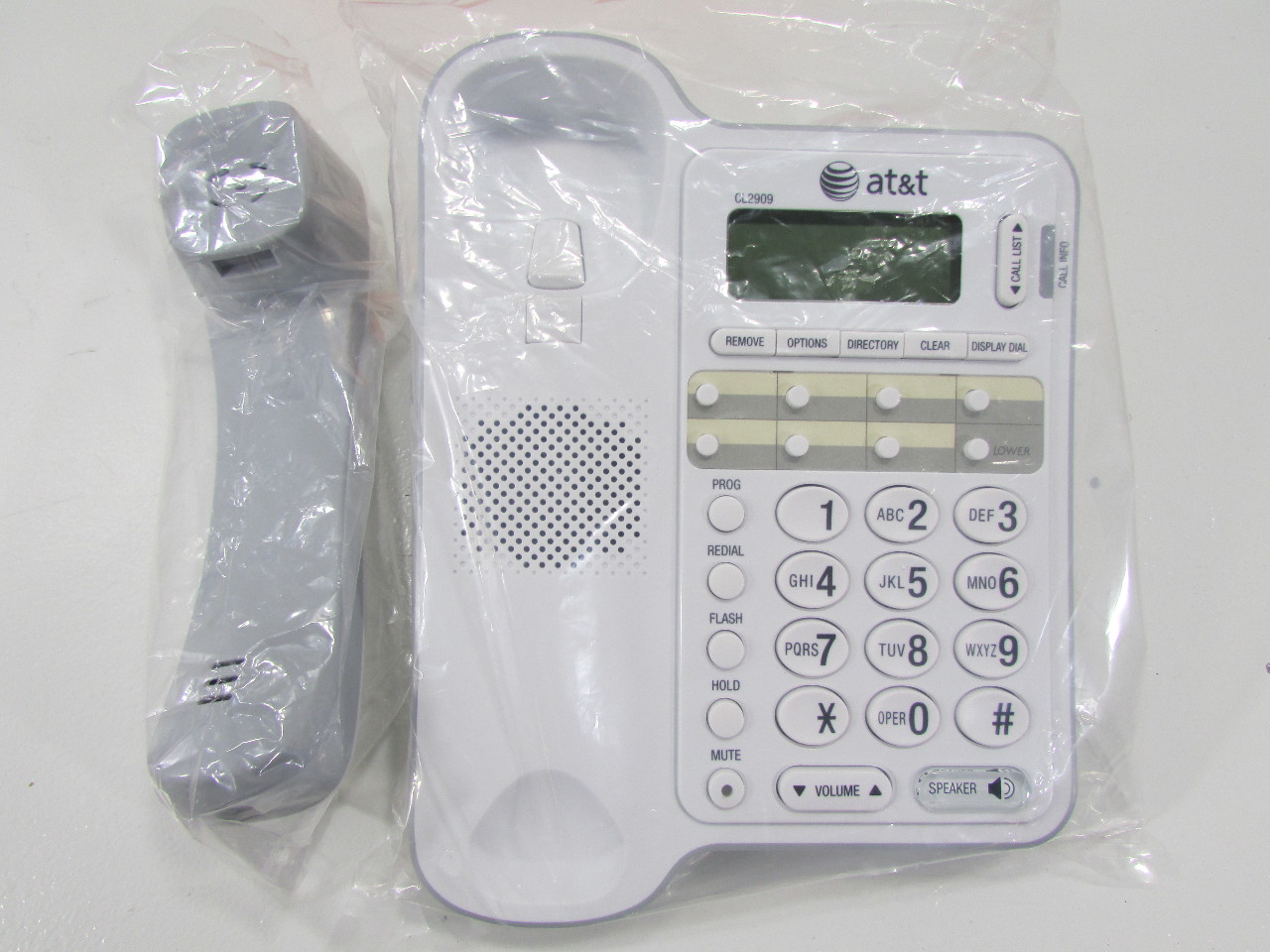 AT&T Corded Speaker Phone Landline Home Wall Mount Caller ID Office