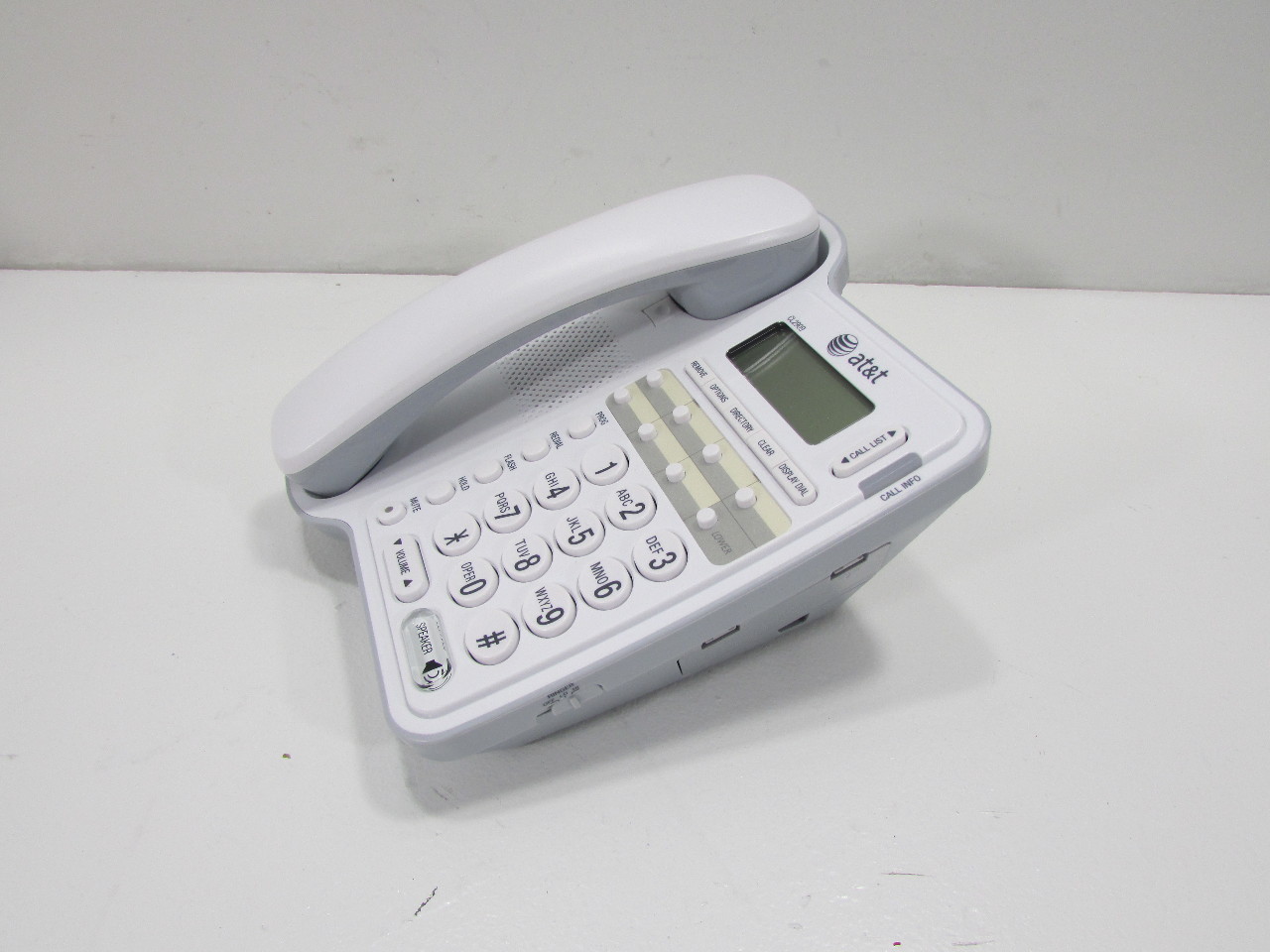AT&T Corded Speaker Phone Landline Home Wall Mount Caller ID Office