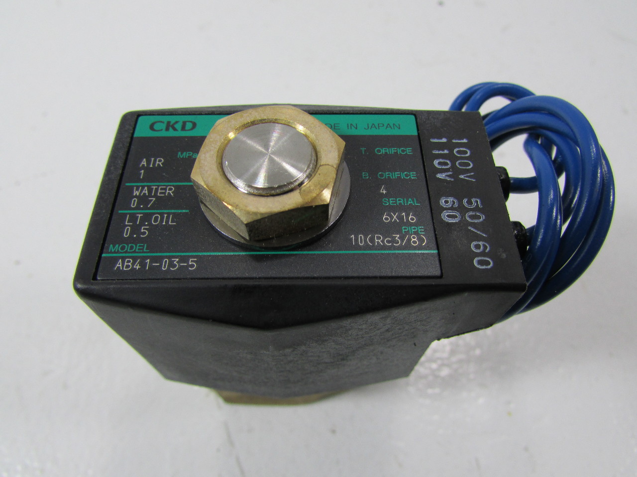 CKD AB41035 SOLENOID VALVE Premier Equipment Solutions, Inc.