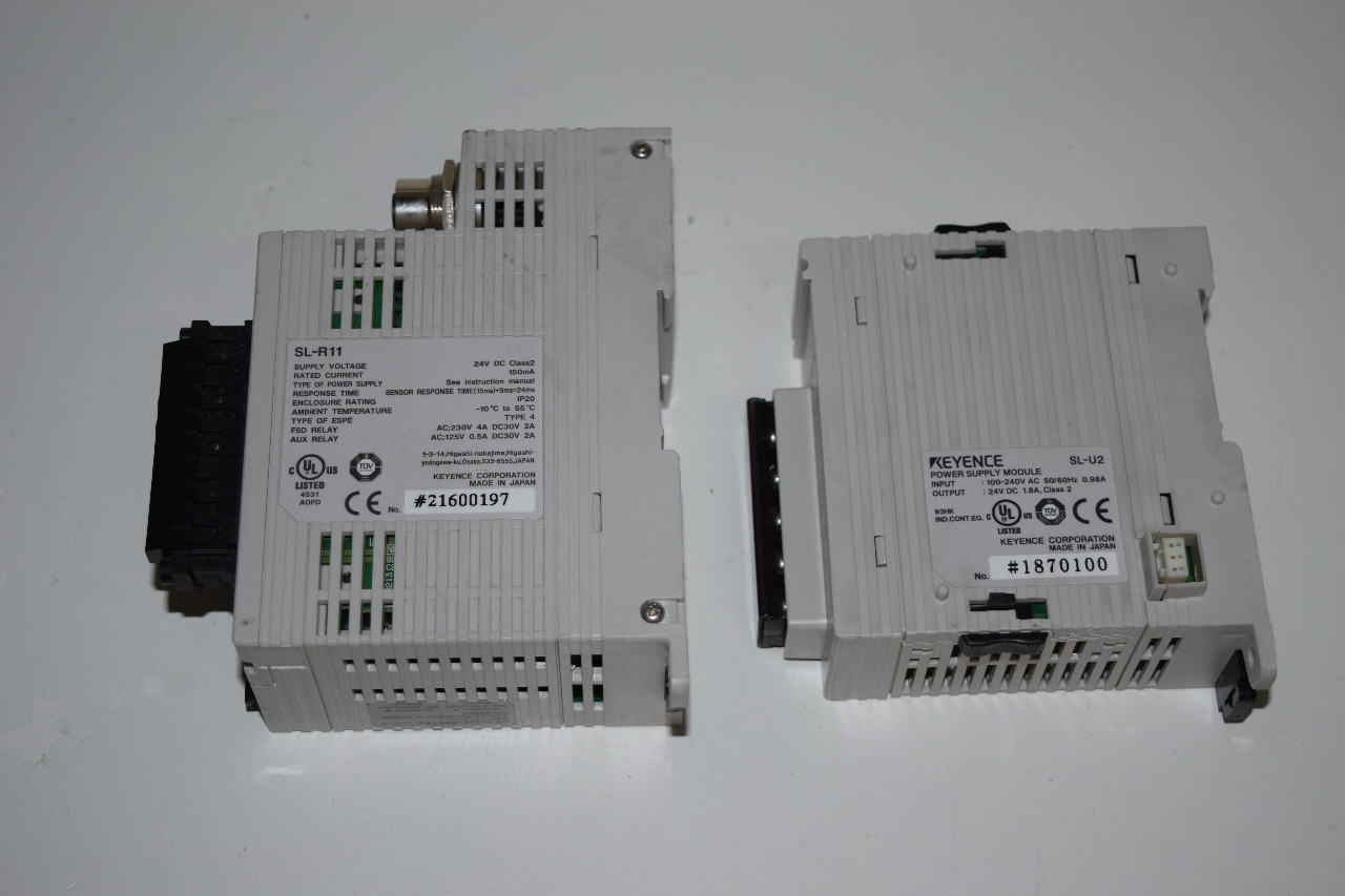 `` KEYENCE SLR11 SAFETY RELAY WITH SLU2 POWER SUPPLY eBay