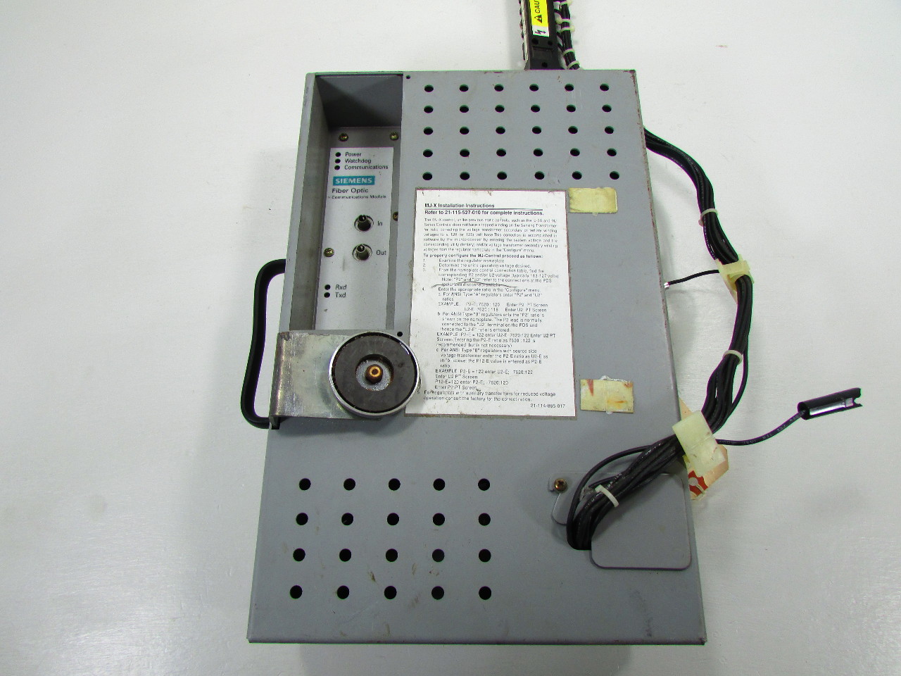 SIEMENS MJX VOLTAGE REGULATOR CONTROL PANEL ACCU/STAT Premier