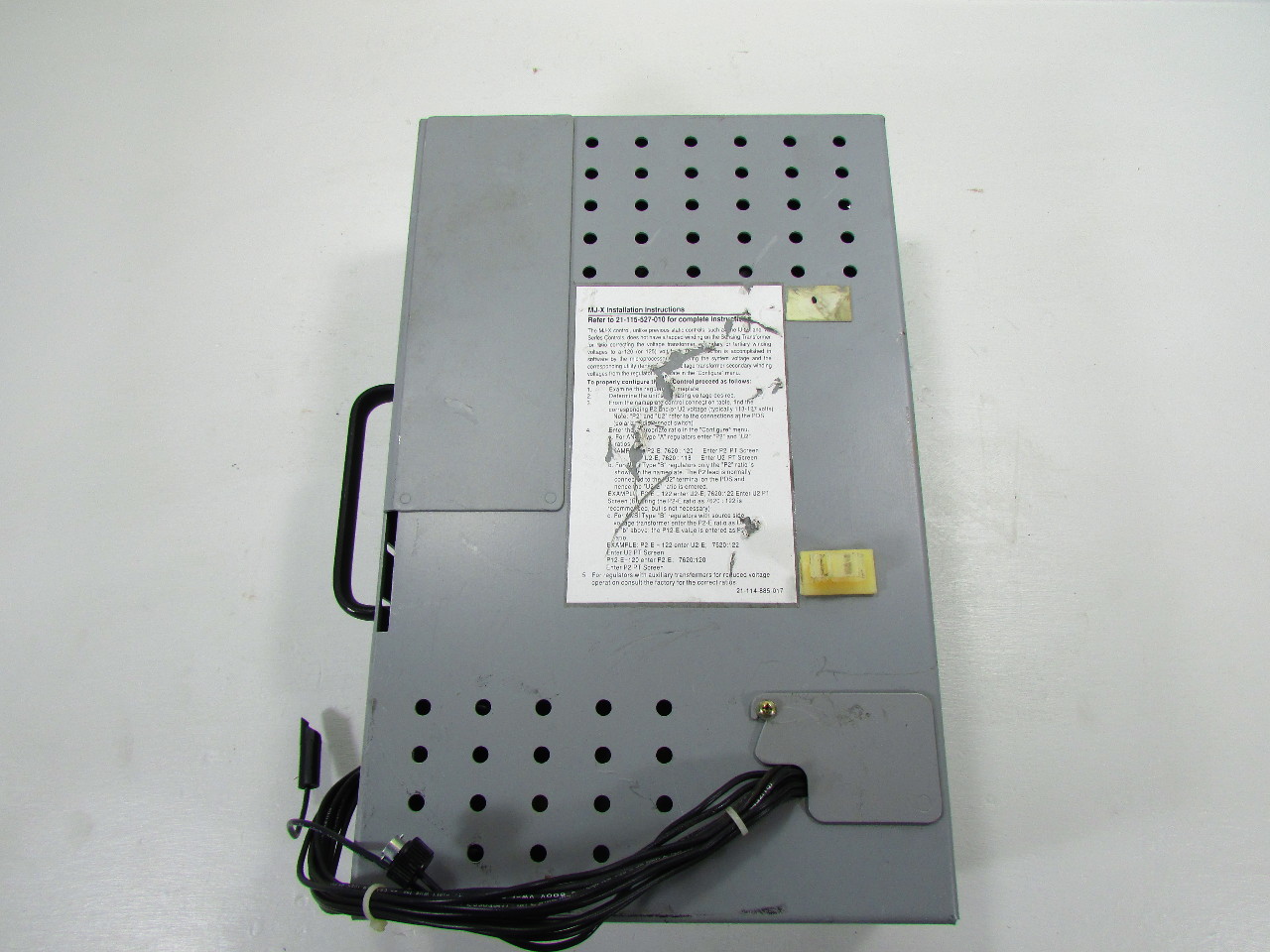 SIEMENS MJX VOLTAGE REGULATOR CONTROL PANEL ACCU/STAT Premier
