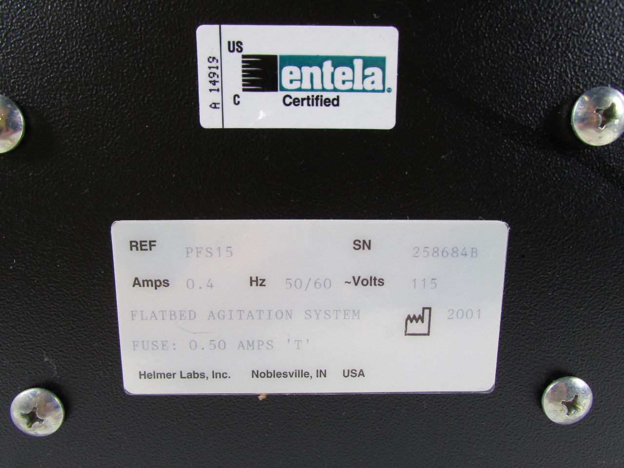 * HELMER PFS15 PLATELET AGITATOR SHAKER Premier Equipment Solutions, Inc.