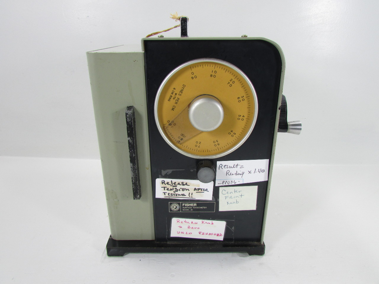 FISHER SCIENTIFIC MODEL 20 SURFACE TENSIOMETER eBay