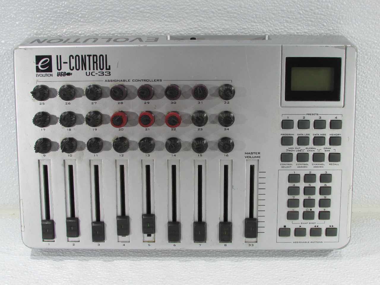 EVOLUTION UCONTROL UC33 USB MIDI CONTROLLER eBay