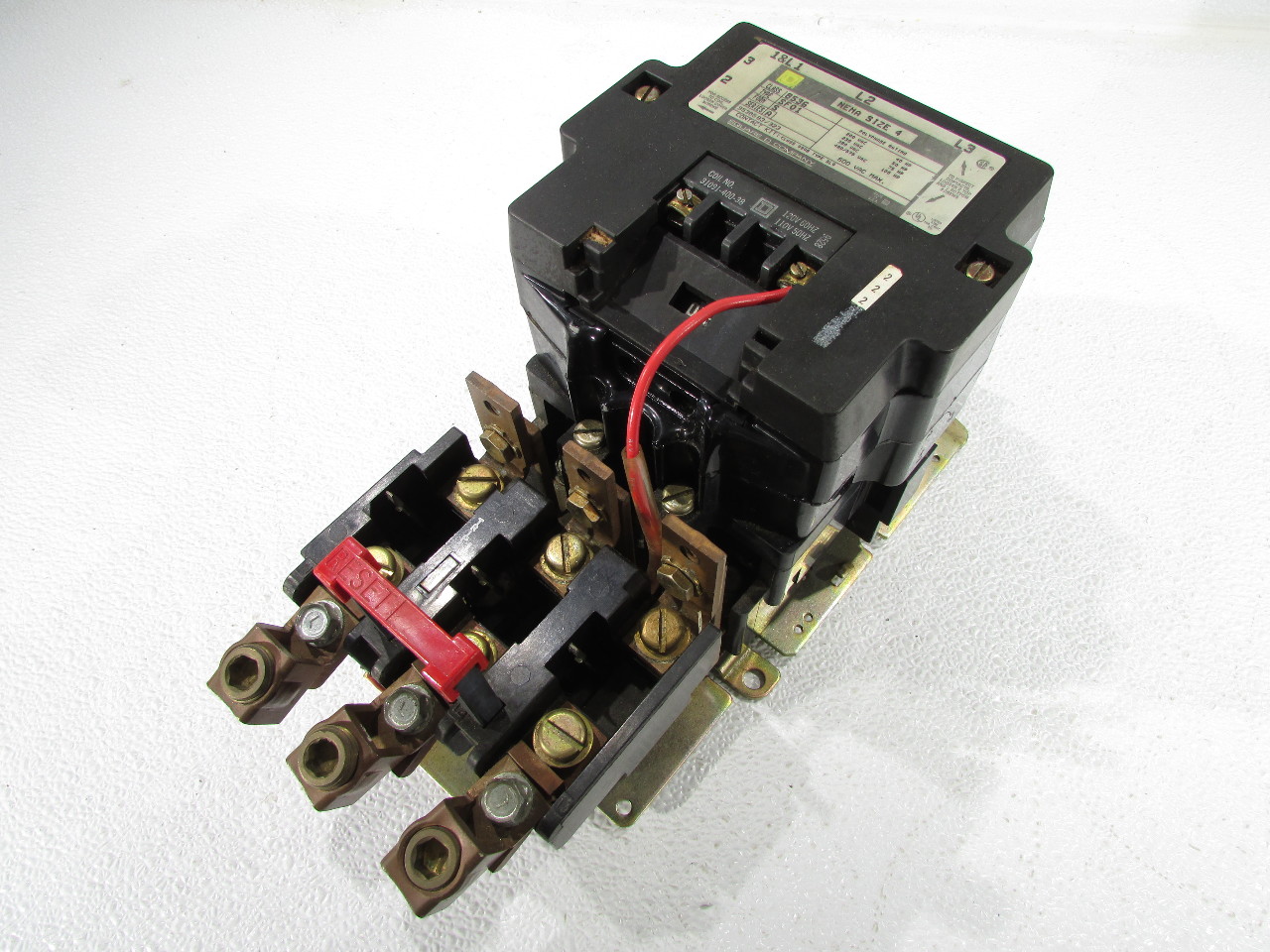 SQUARE D 8536-SF01 STARTER 600VAC-MAX W/MOTOR LOGIC OVR LD 120V COIL ...