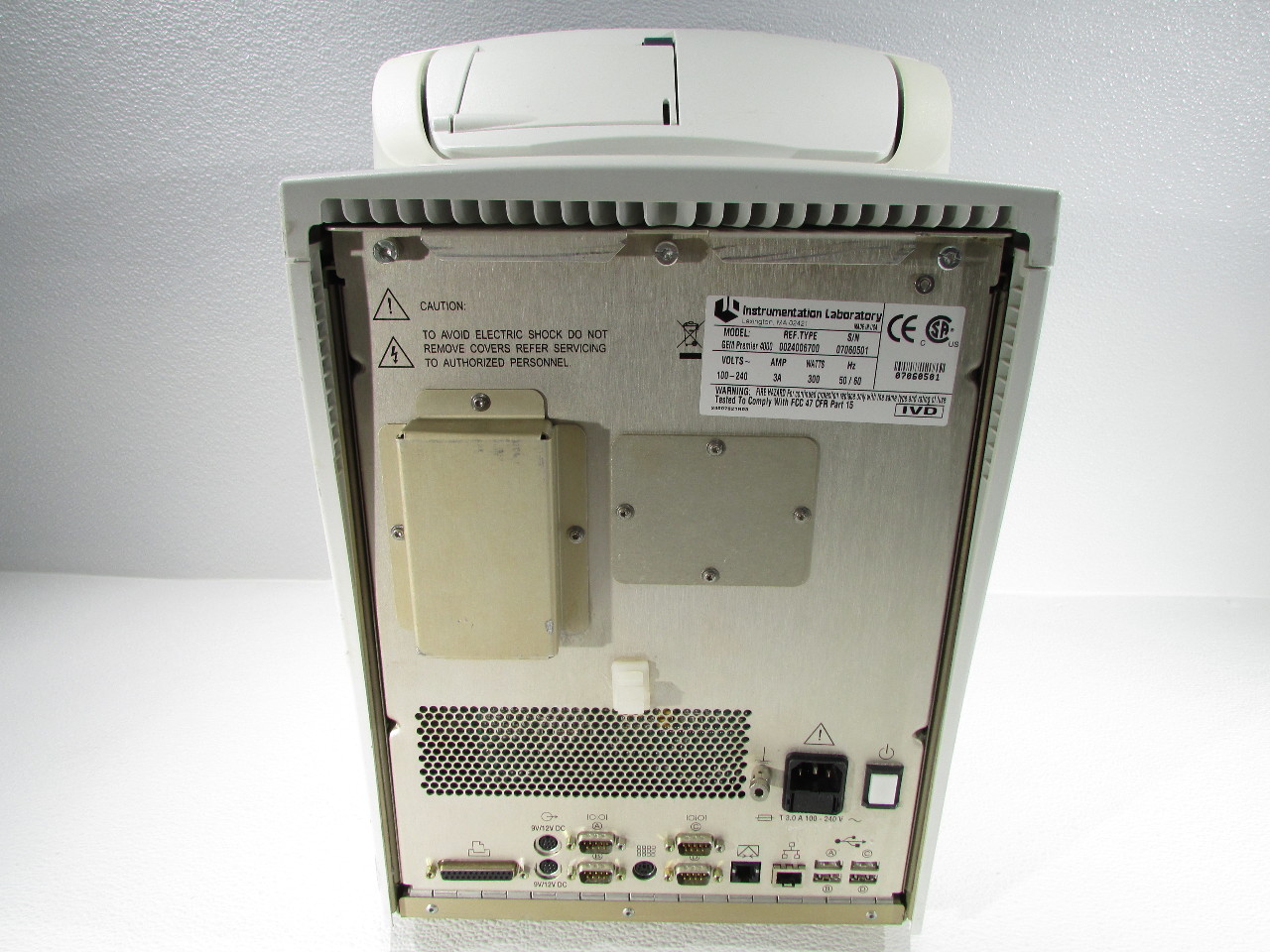 * INSTRUMENTATION LABORATORY GEM PREMIER 4000 BLOOD GAS ANALYZER eBay