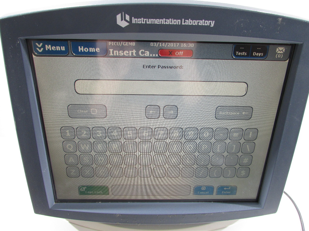 * INSTRUMENTATION LABORATORY GEM PREMIER 4000 BLOOD GAS ANALYZER eBay