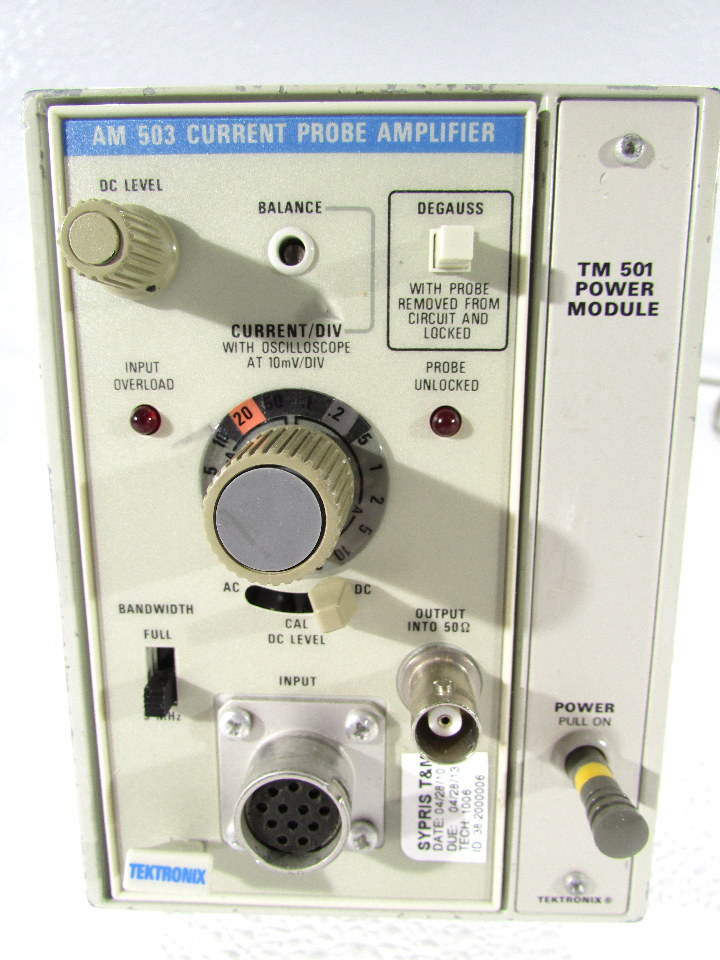 * TEKTRONIX AM 503 CURRENT PROBE AMPLIFIER eBay