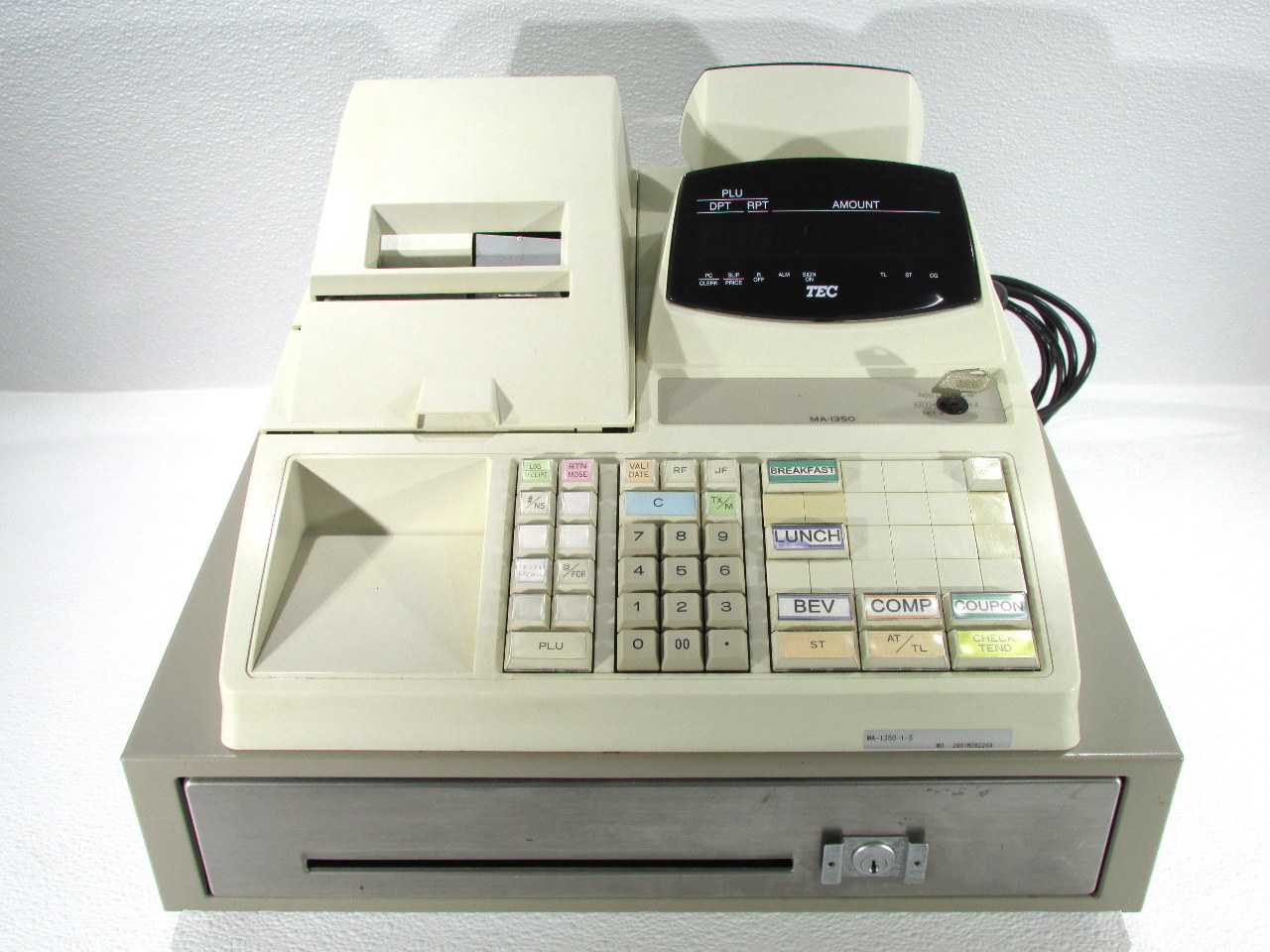 * TOSHIBA TEC MA1350 ELECTRONIC CASH REGISTER Premier Equipment