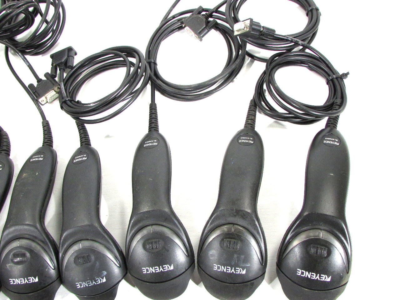 LOT OF (7) KEYENCE BLN70RKE BARCODE SCANNERS LASER READER HANDHELD W