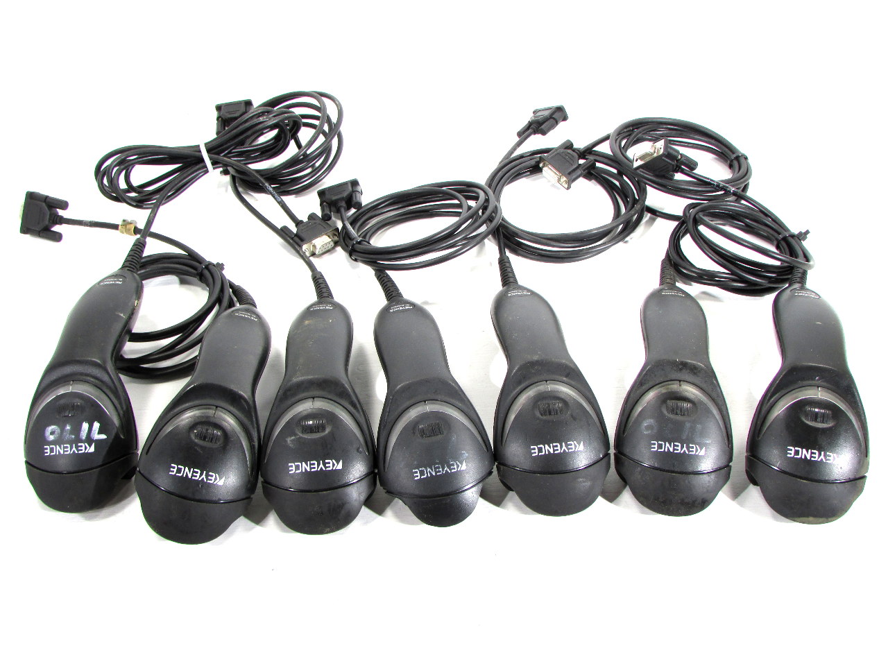 LOT OF (7) KEYENCE BLN70RKE BARCODE SCANNERS LASER READER HANDHELD W