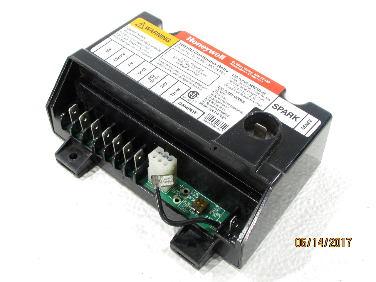 HONEYWELL S8610U S8610U3009 PILOT INTERMITTENT IGNITION MODULE